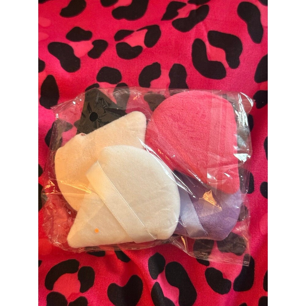 New Triangle Makeup Powder Puff Set - 5 Pack Multicolor